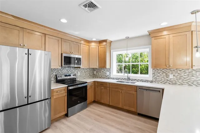 a workspace with furniture and window