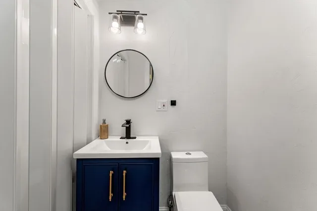 a bathroom with a sink and a toilet