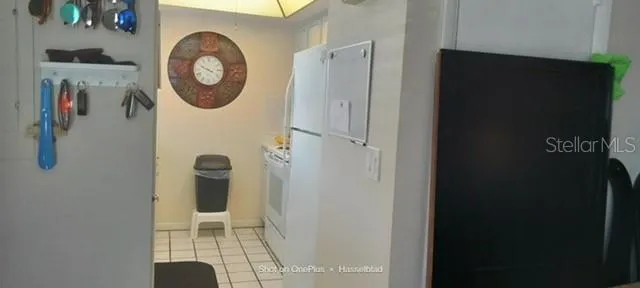 a view of a hallway with entryway