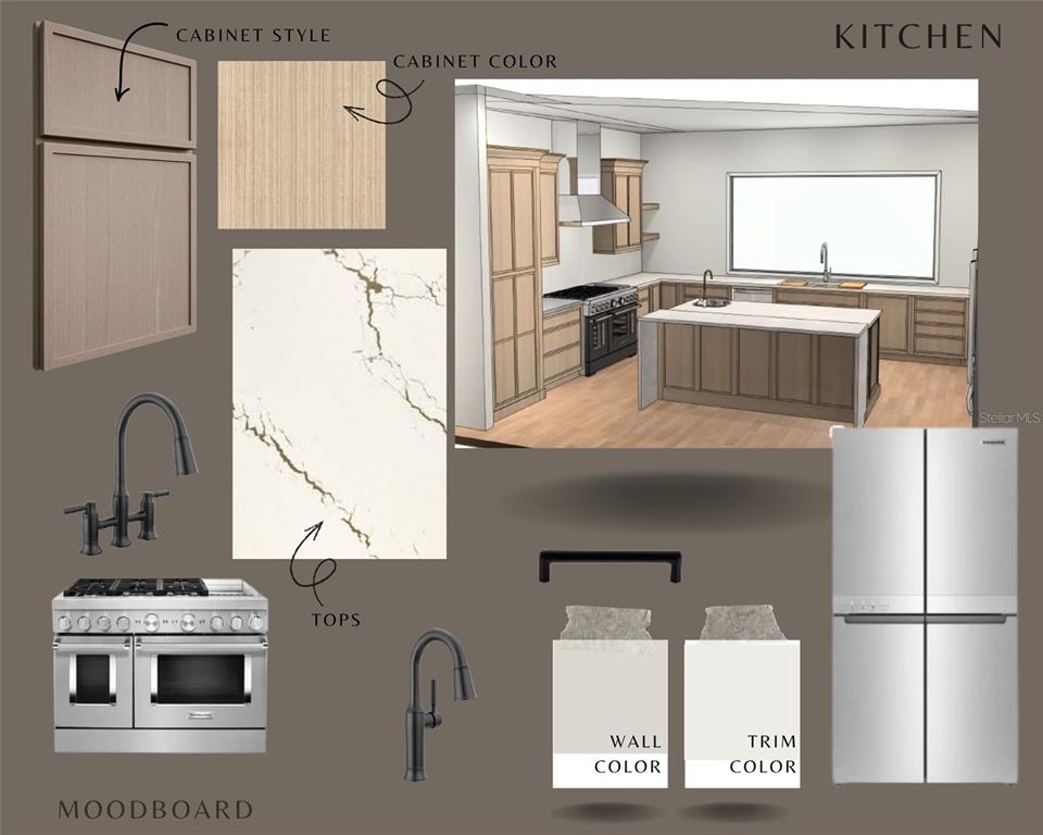 6079 Southwest 124th Way Archer, FL 32618 - Photo 3 of 14 a kitchen with kitchen island stainless steel appliances a sink stove and refrigerator