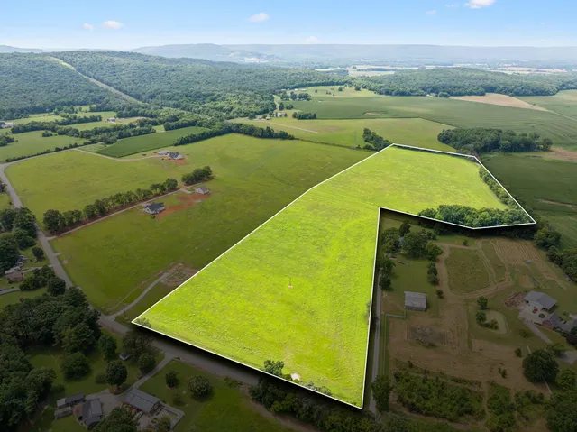 an aerial view of a residential houses with outdoor space