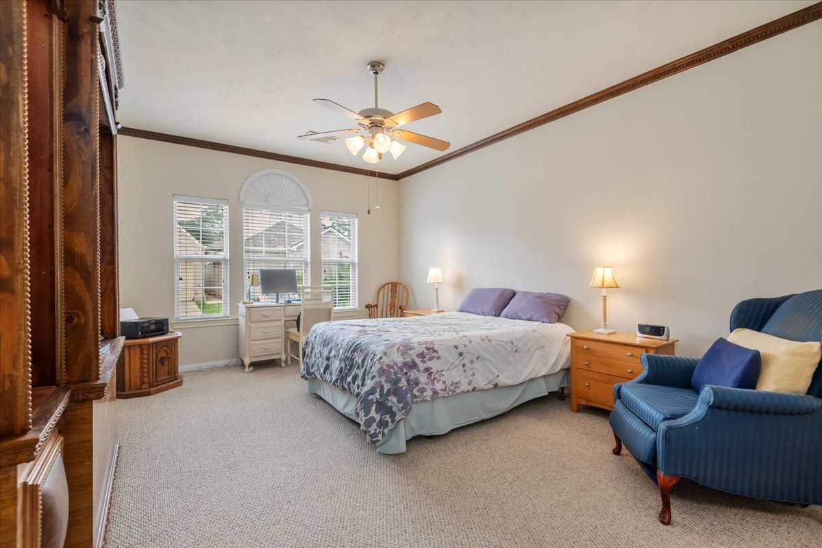 2919 Crescent Star Road Spring, TX 77388 - Photo 15 of 39 Large primary bedroom with plenty of natural light.