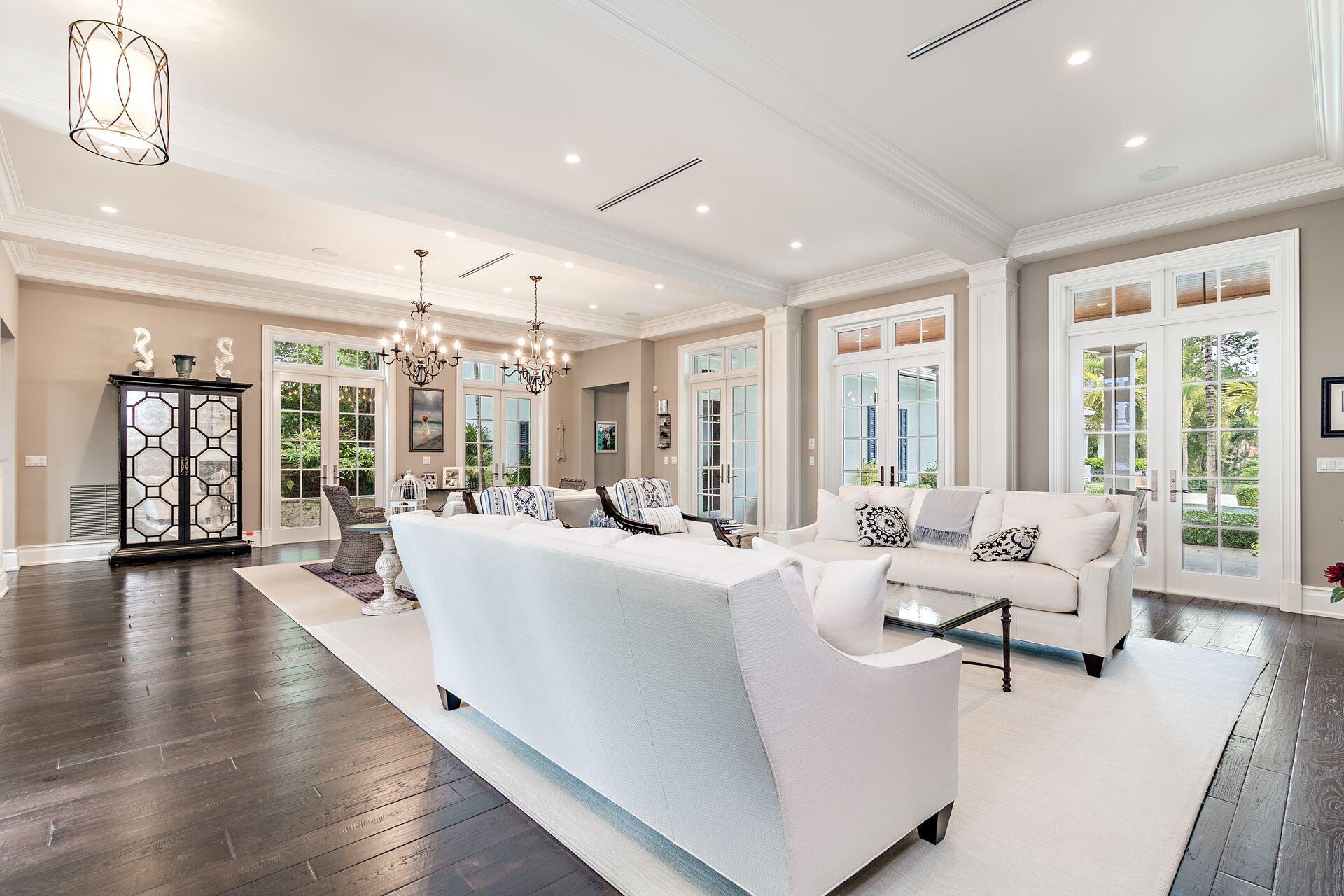1222 North Ocean Boulevard Gulf Stream, FL 33483 - Photo 3 of 61 a living room with furniture and large windows