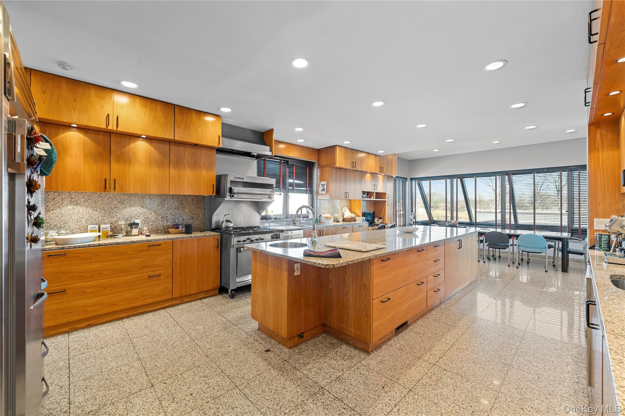 2829 Frankel Boulevard Merrick, NY 11566 - Photo 13 of 46 a kitchen with stainless steel appliances granite countertop a sink and cabinets