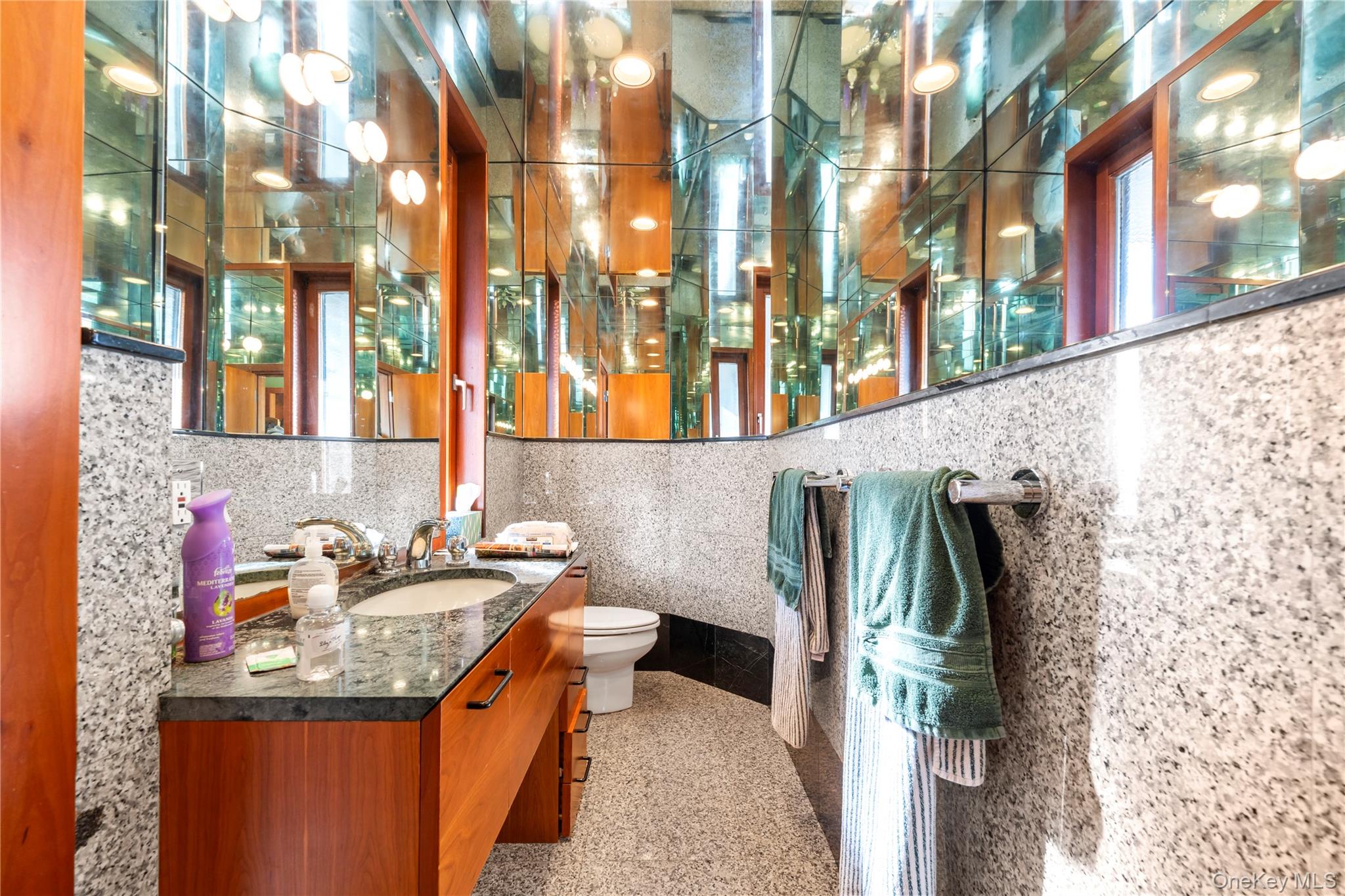 2829 Frankel Boulevard Merrick, NY 11566 - Photo 15 of 46 a bathroom with a sink and a mirror