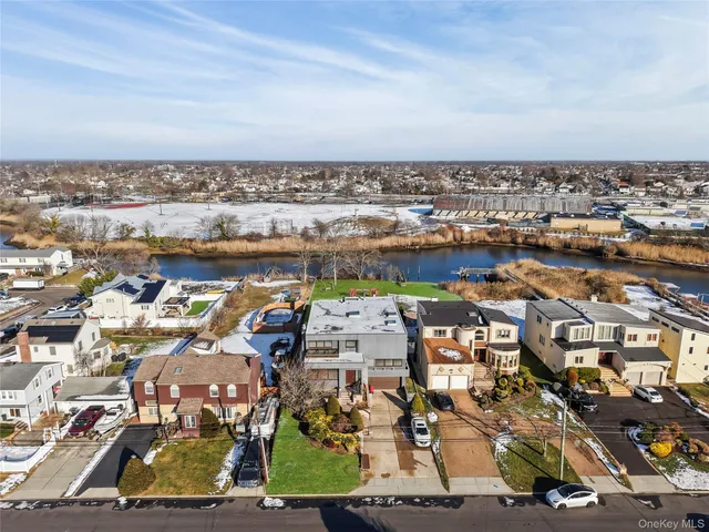 an aerial view of residential house with outdoor space