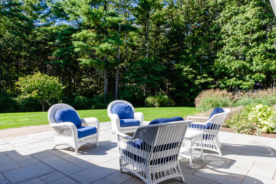 18 Register Road Marion, MA 02738 - Photo 23 of 30 a view of a patio with a table and chairs