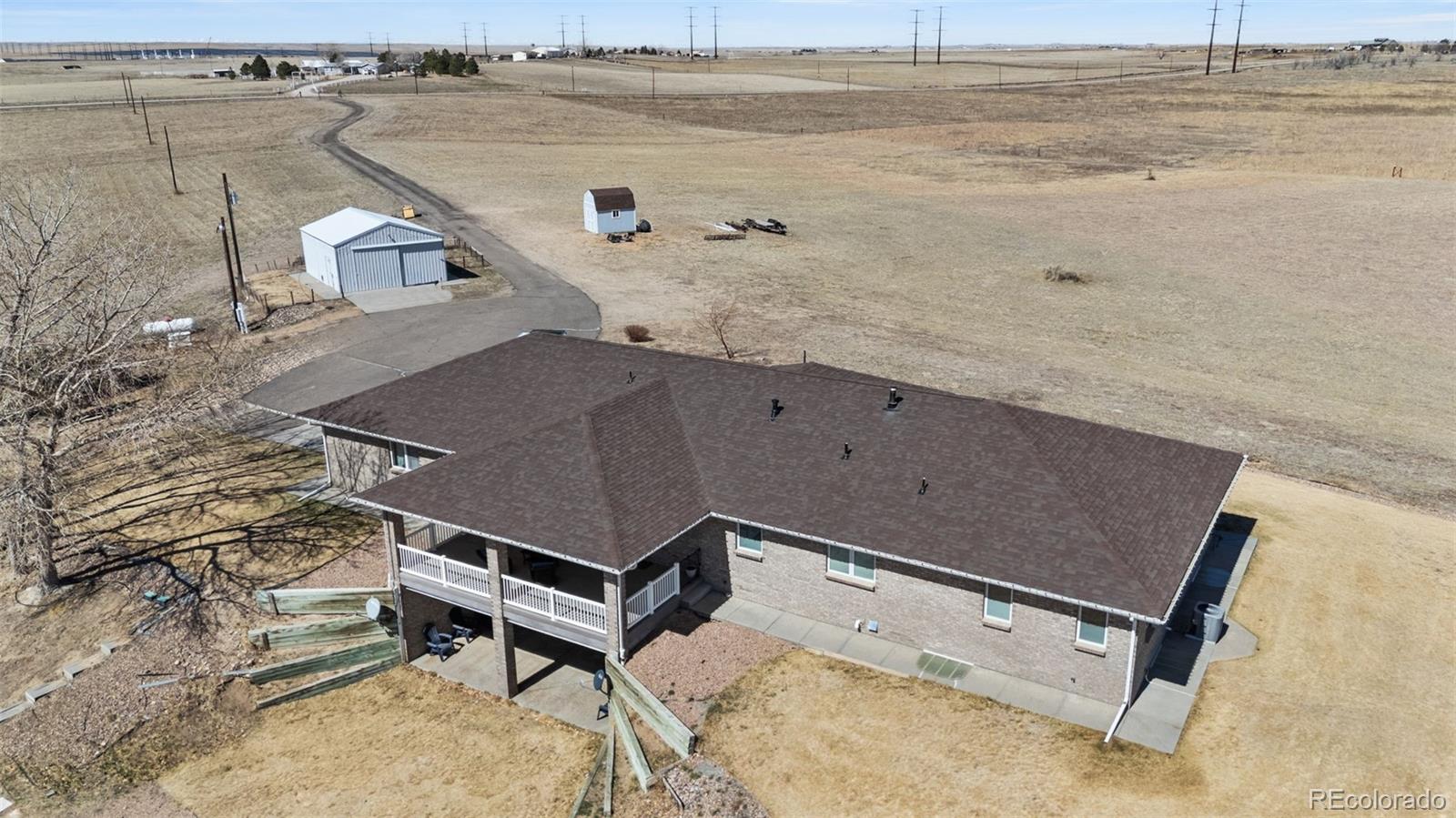 5330 Kiowa-Bennett Road Bennett, CO 80102 - Photo 46 of 50 an aerial view of a ocean beach