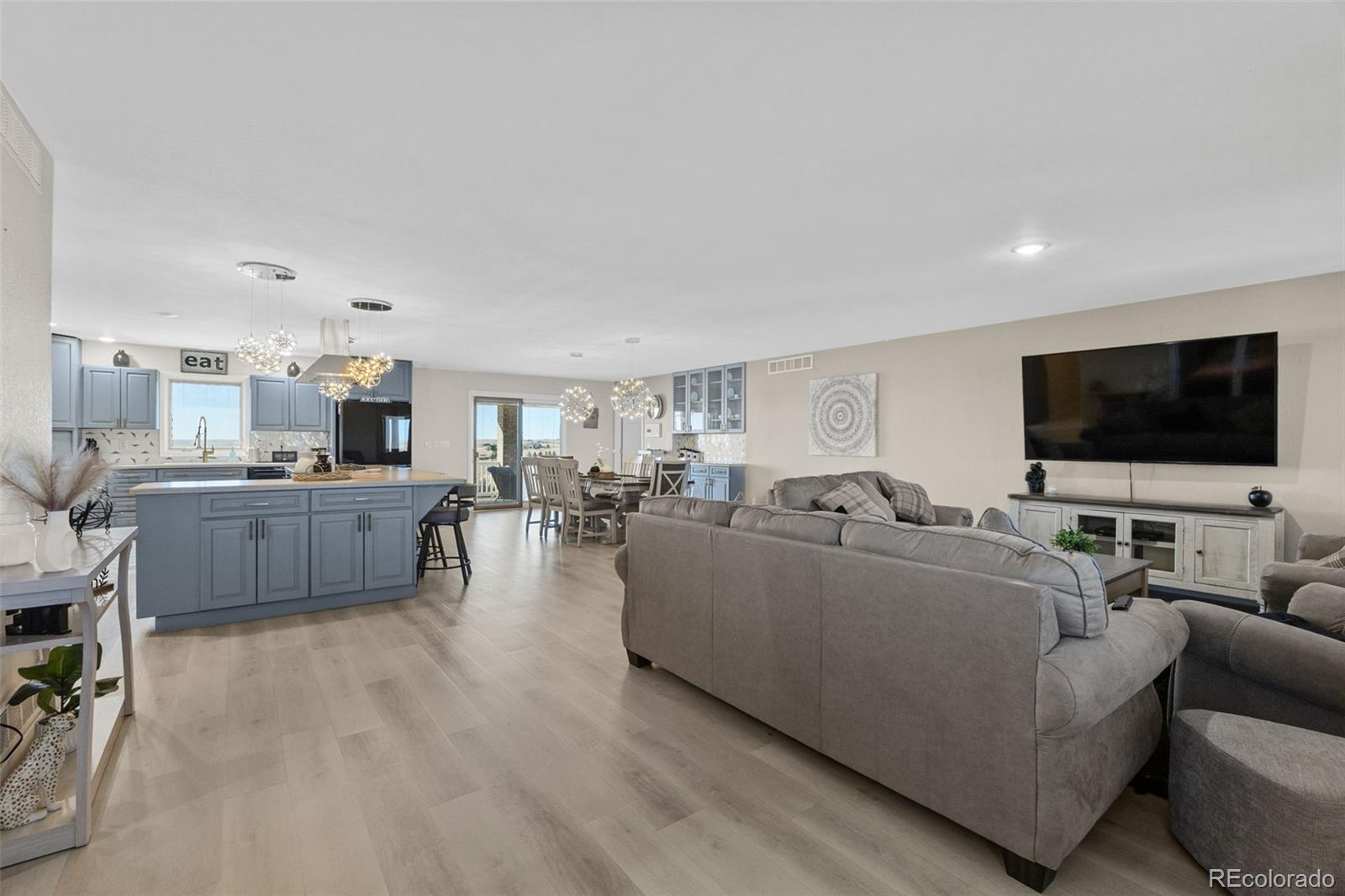 5330 Kiowa-Bennett Road Bennett, CO 80102 - Photo 8 of 50 a living room with furniture and a flat screen tv