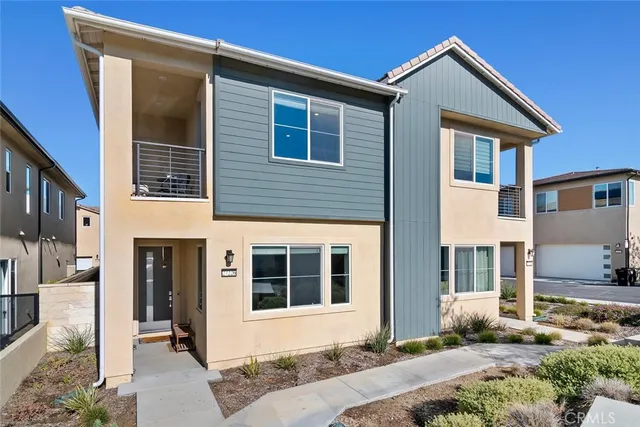 a front view of a house