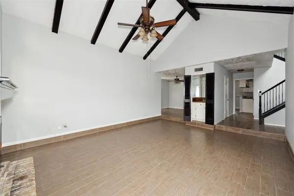 a view of an empty room