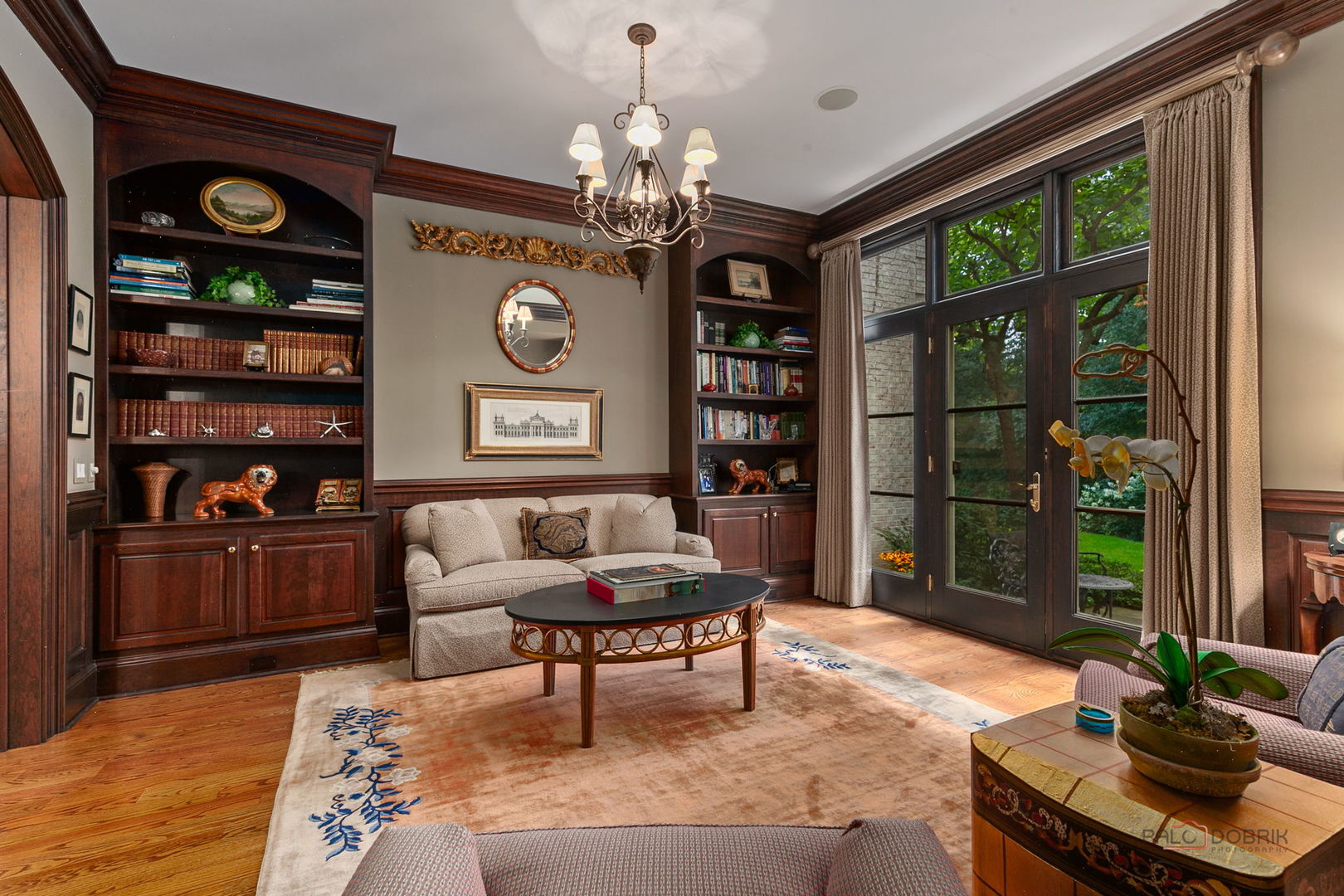 1271 North Green Bay Road Lake Forest, IL 60045 - Photo 10 of 57 a living room with furniture and a floor to ceiling window