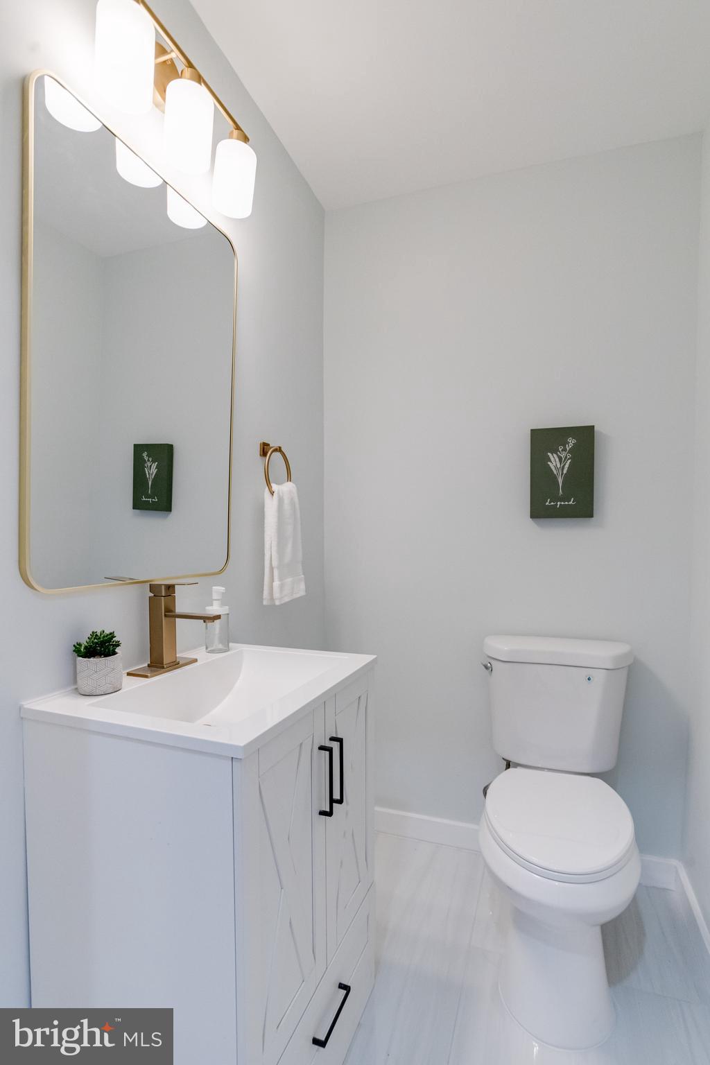 635 North Rosedale Street Baltimore, MD 21216 - Photo 25 of 64 a bathroom with a toilet a sink and mirror