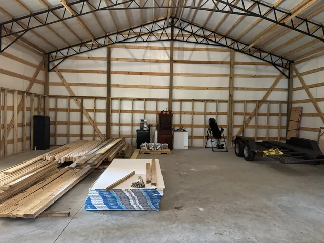 a room with gym equipment