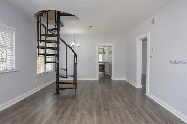 wooden floor in an empty room