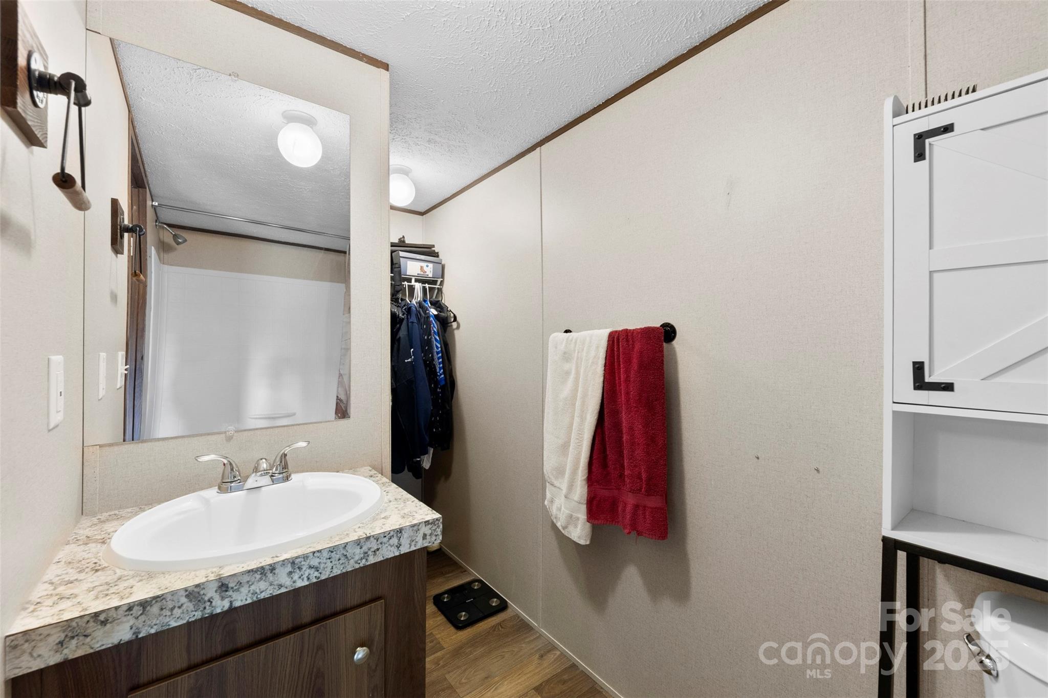 3051 Shoal Road Crouse, NC 28033 - Photo 17 of 26 a bathroom with a sink and a mirror
