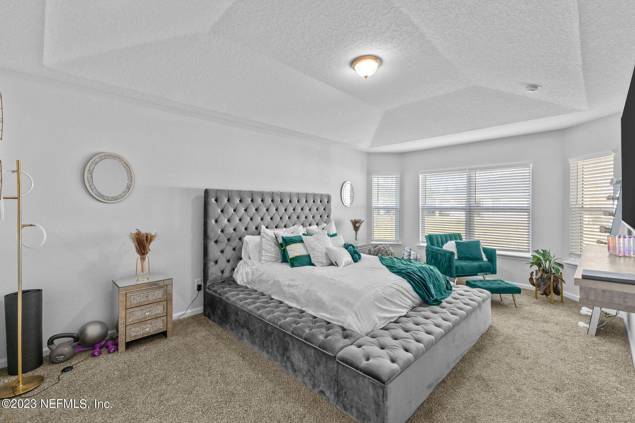 1592 Liberty Tree Place Jacksonville, FL 32221 - Photo 11 of 28 a bedroom with a bed couch and windows