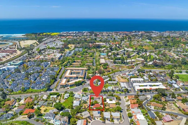 an aerial view of multiple house