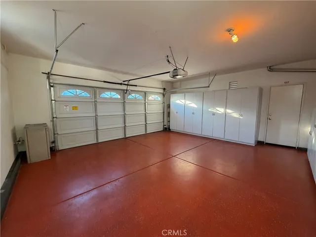 a view of a garage
