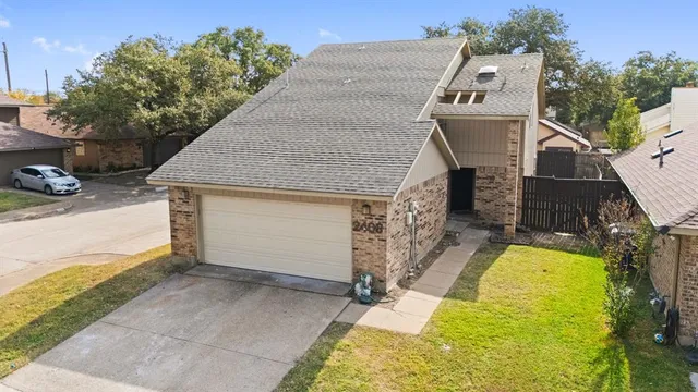 a view of a house with swimming pool