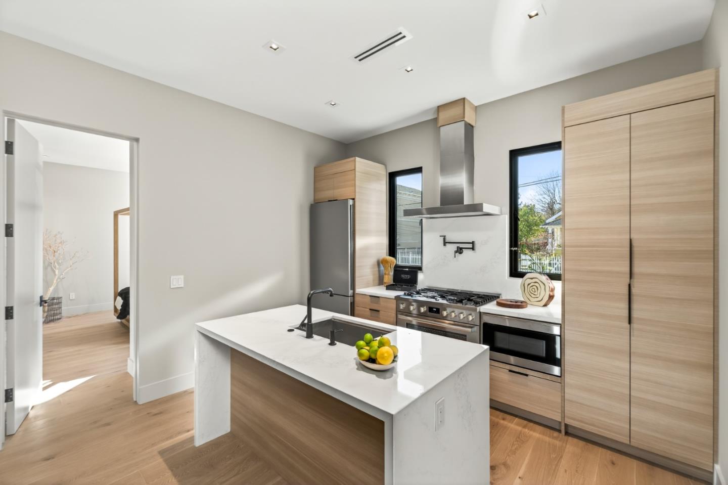 585 Riverside Drive Napa, CA 94559 - Photo 14 of 36 a kitchen with a sink stove and refrigerator