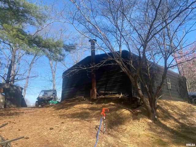 a view of yard covered with snow