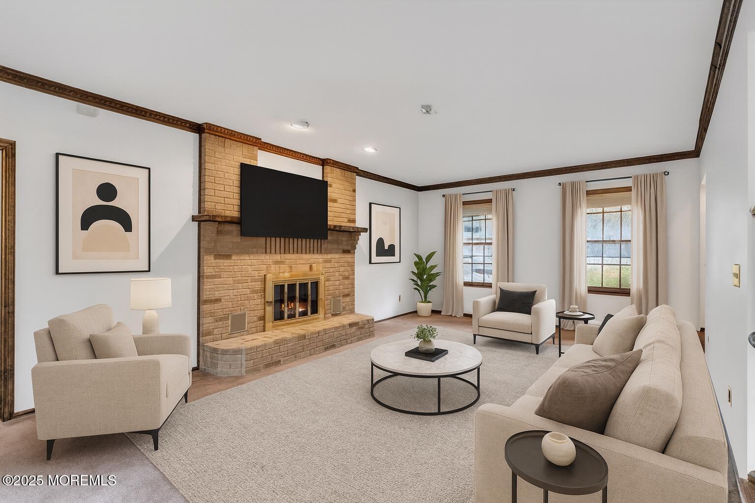 212 Rivers Edge Lane Toms River, NJ 08755 - Photo 3 of 22 Family Room Staged Virtually