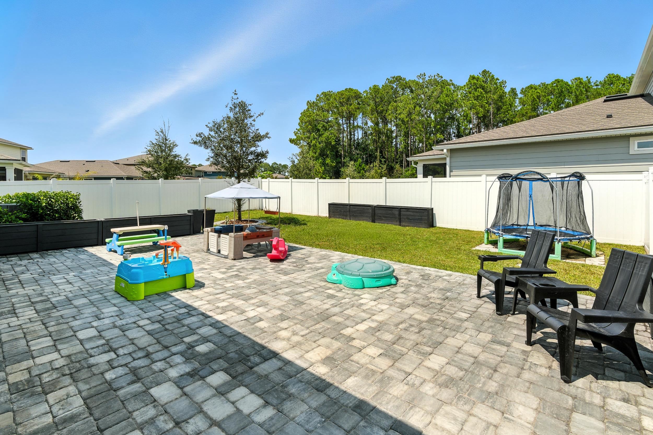 196 Red Barn Rd Street St. Augustine, FL 32092 - Photo 7 of 53 a view of backyard with swimming pool