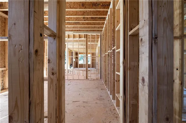 a view of an indoor porch