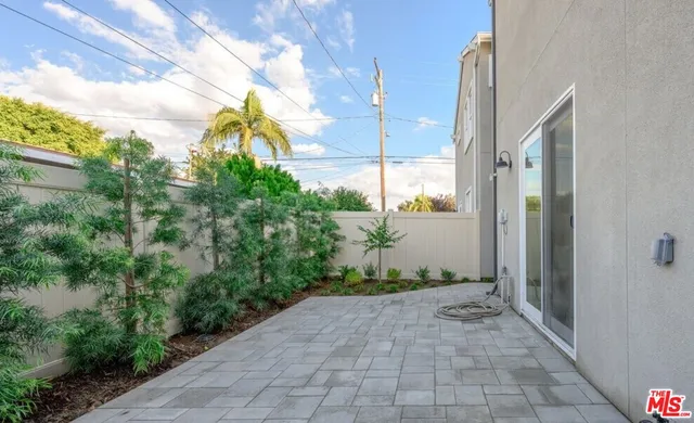 a view of a pathway of a building