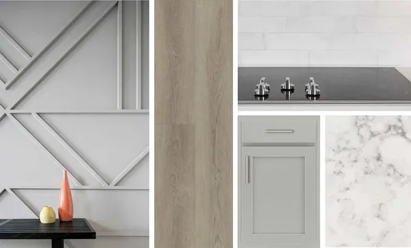 a view of hallway with wooden floor