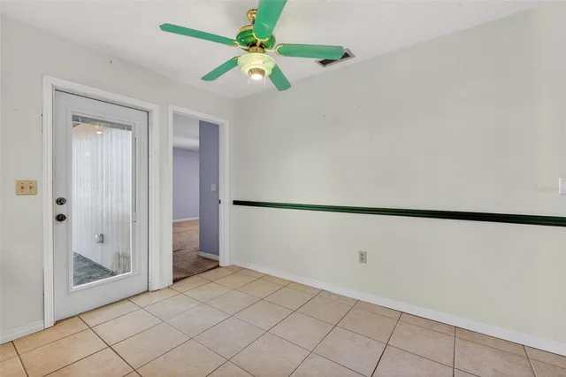 a view of an empty room