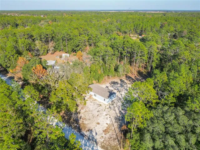 a view of a garden with a lake