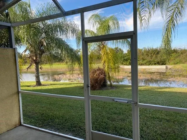 a view of back yard from a window