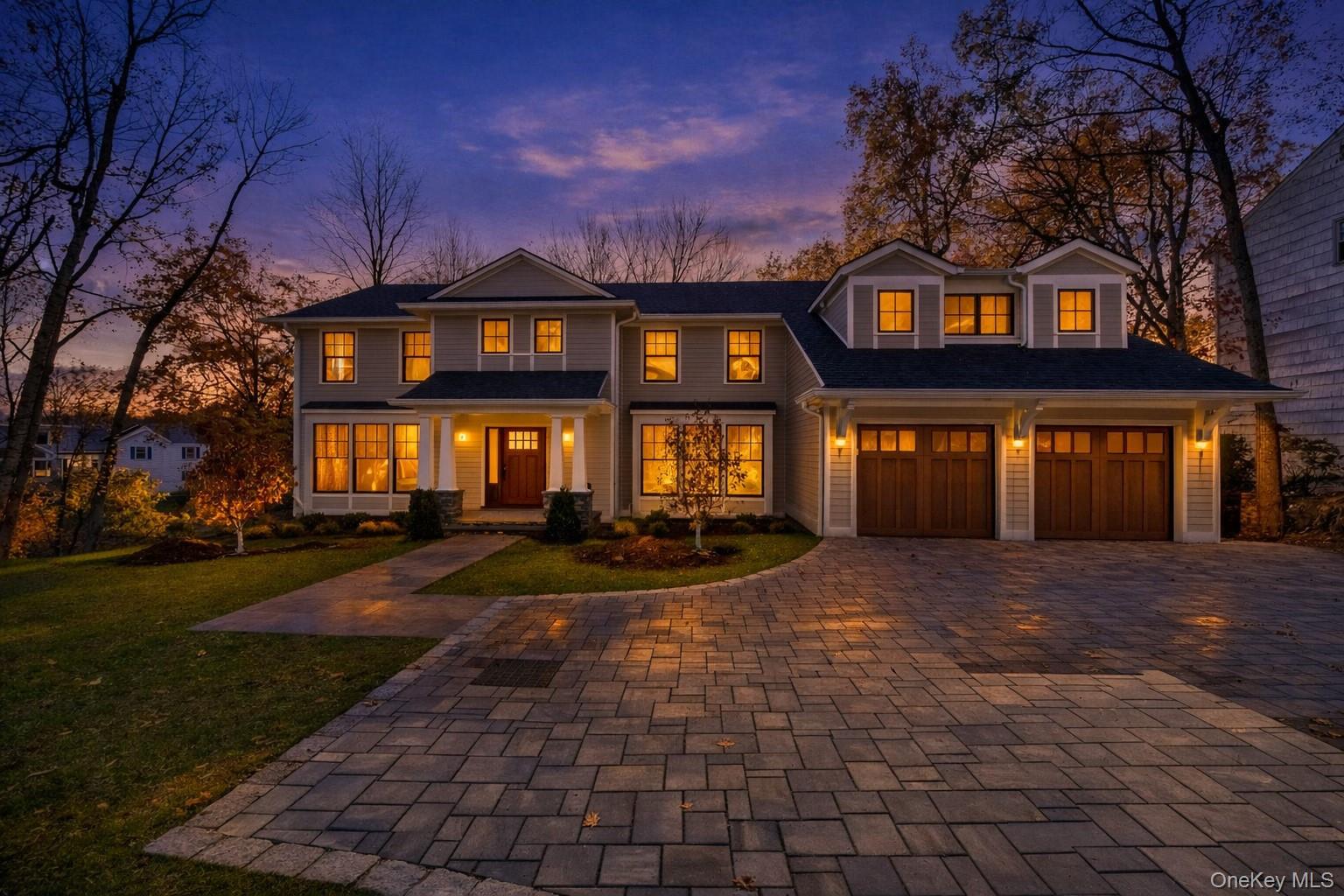 32 Sycamore Road Scarsdale, NY 10583 - Photo 47 of 48 Twilight view of this impressive Luxury home