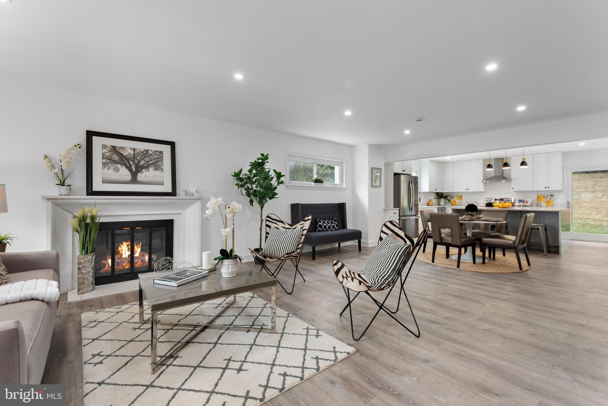 2215 Reedie Drive Silver Spring, MD 20902 - Photo 10 of 56 a living room with furniture and a fireplace