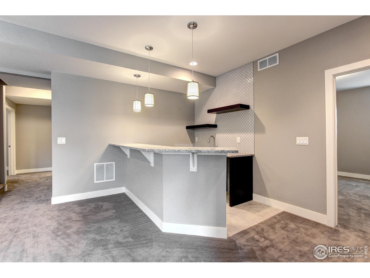 2014 Scarecrow Road Fort Collins, CO 80525 - Photo 35 of 40 High-End Basement Wet Bar With Full Back-splash
