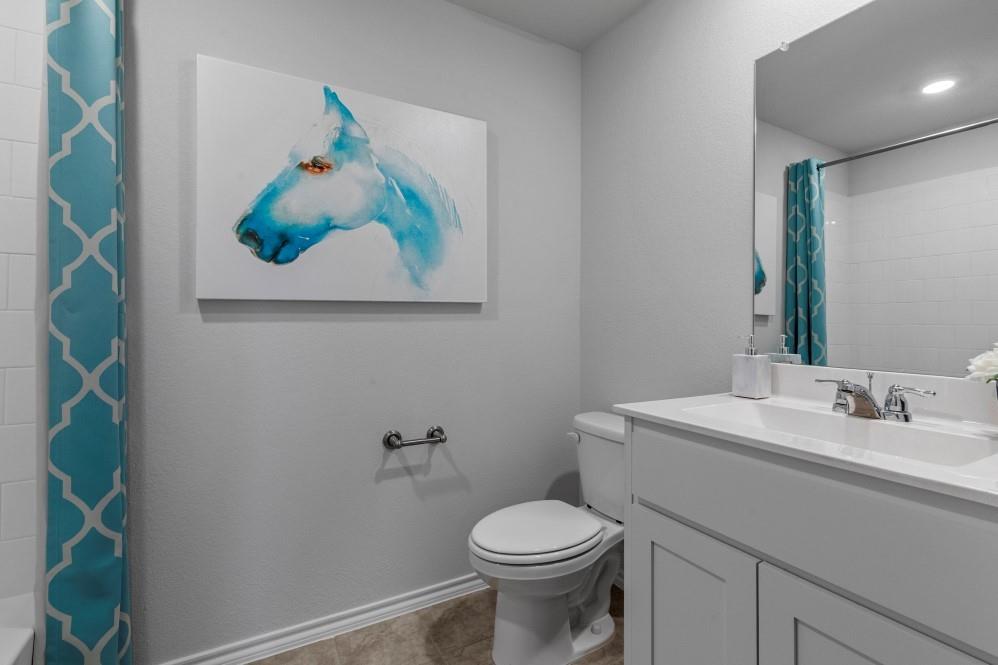 168 Mojave Road Boyd, TX 76023 - Photo 21 of 37 a bathroom with a toilet and a sink