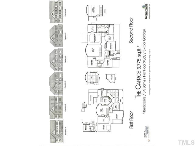5100 Accabonac Point Raleigh, NC 27612 - Photo 25 of 25 The Caprice floor plan.