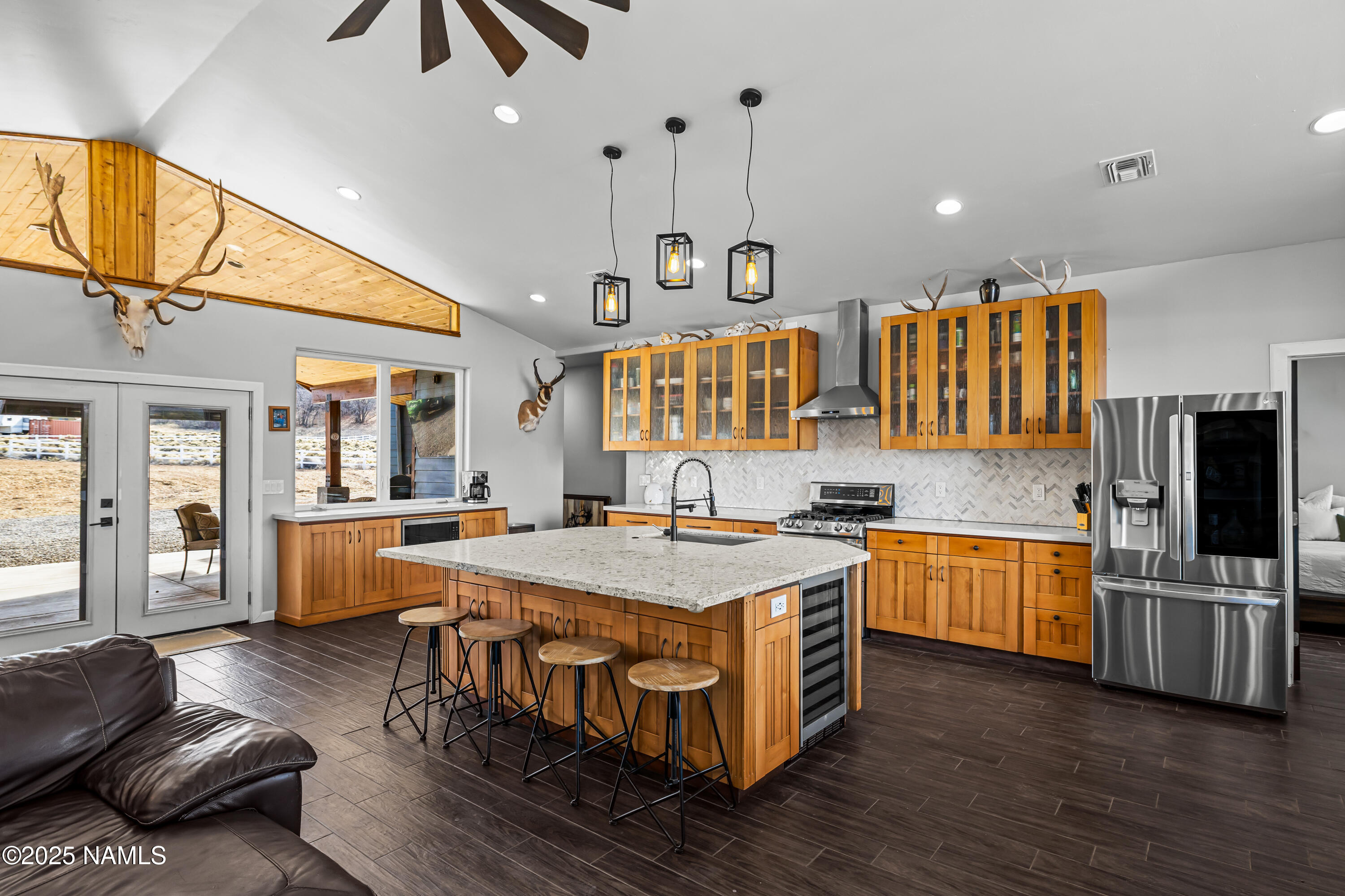 6770 North Rain Valley Road Flagstaff, AZ 86004 - Photo 3 of 28 Open concept kitchen and living area