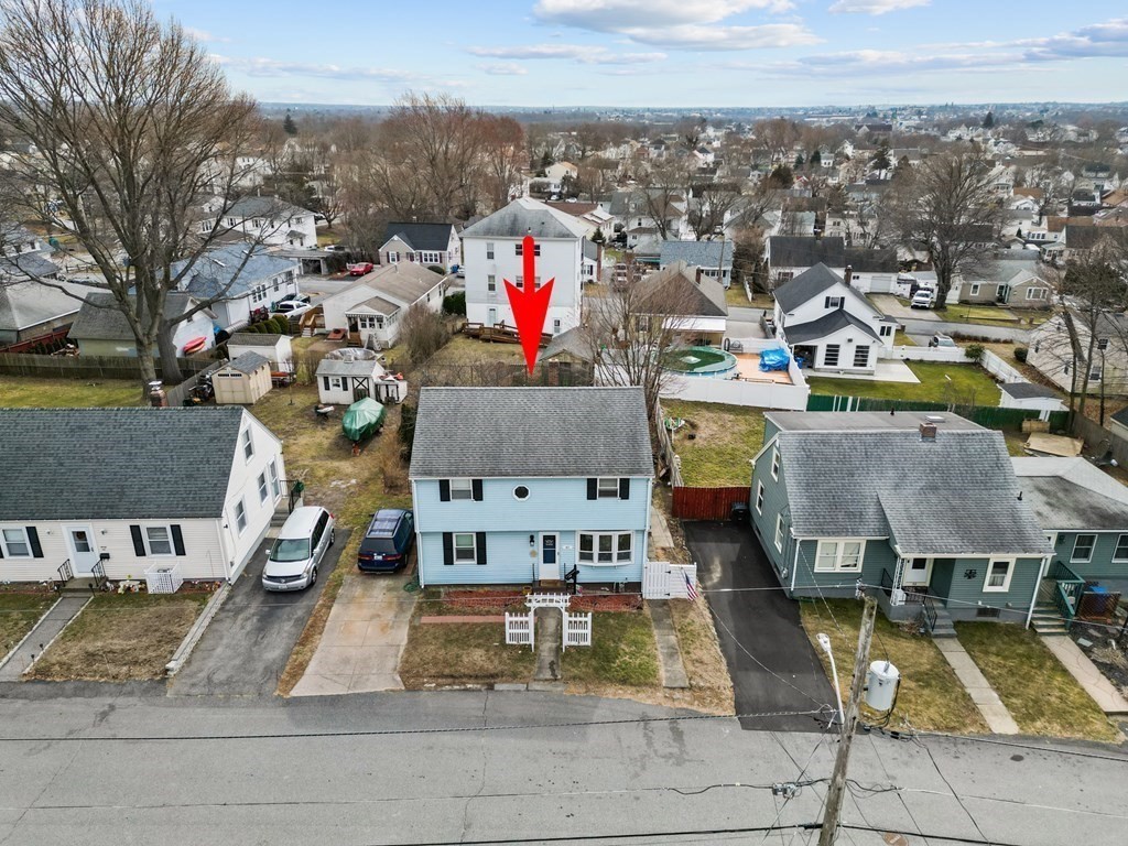 40 Harrison Street Cumberland, RI 02864 - Photo 25 of 37 an aerial view of a house with swimming pool
