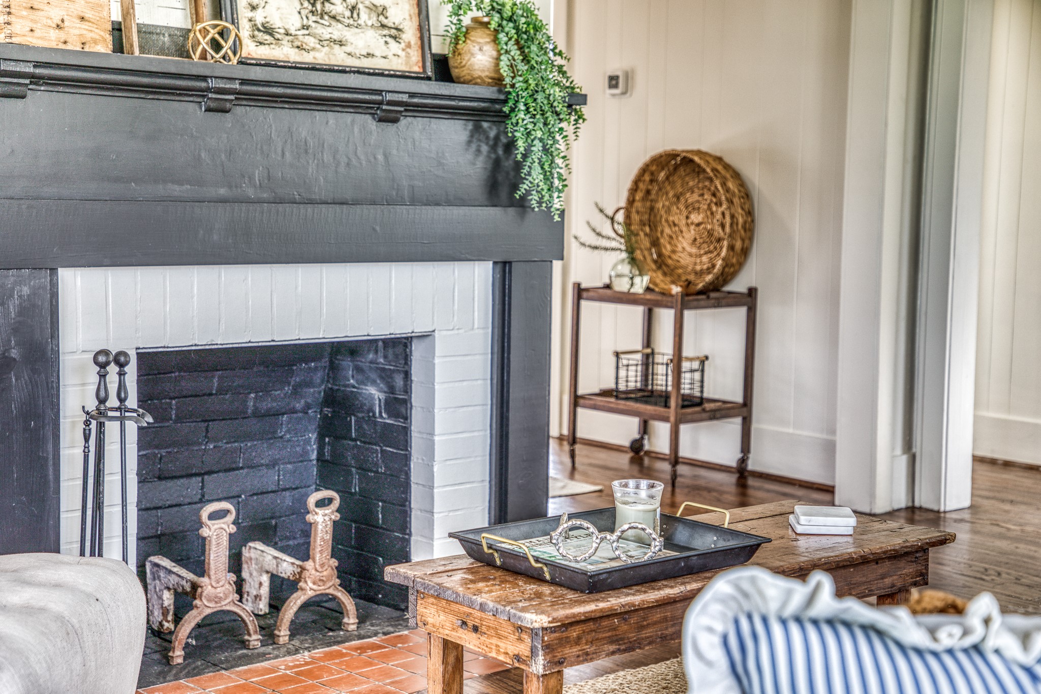 602 Alma Street Brenham, TX 77833 - Photo 6 of 20 a living room with furniture and a fireplace