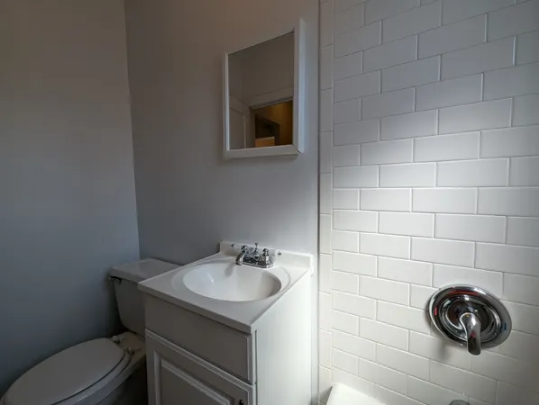 a bathroom with a sink toilet and vanity