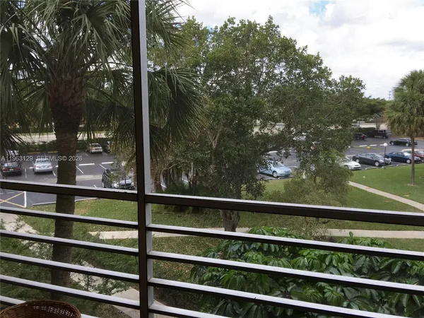 a view of a balcony