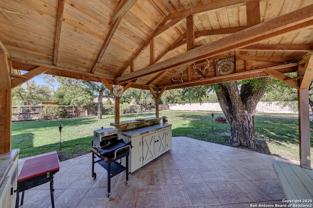 101 North 11th Street Junction, TX 76849 - Photo 23 of 26 a view of a porch with furniture and garden