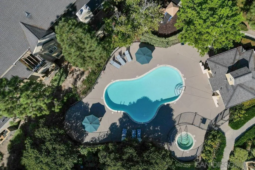 761 Brookstone Road, Unit 102 Chula Vista, CA 91913 - Photo 28 of 34 an aerial view of a house with swimming pool and outdoor space