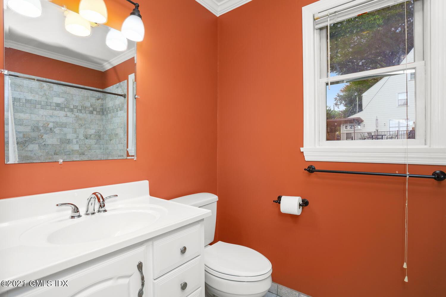 284 Glenbrook Road Stamford, CT 06906 - Photo 35 of 45 a bathroom with a sink mirror vanity and toilet