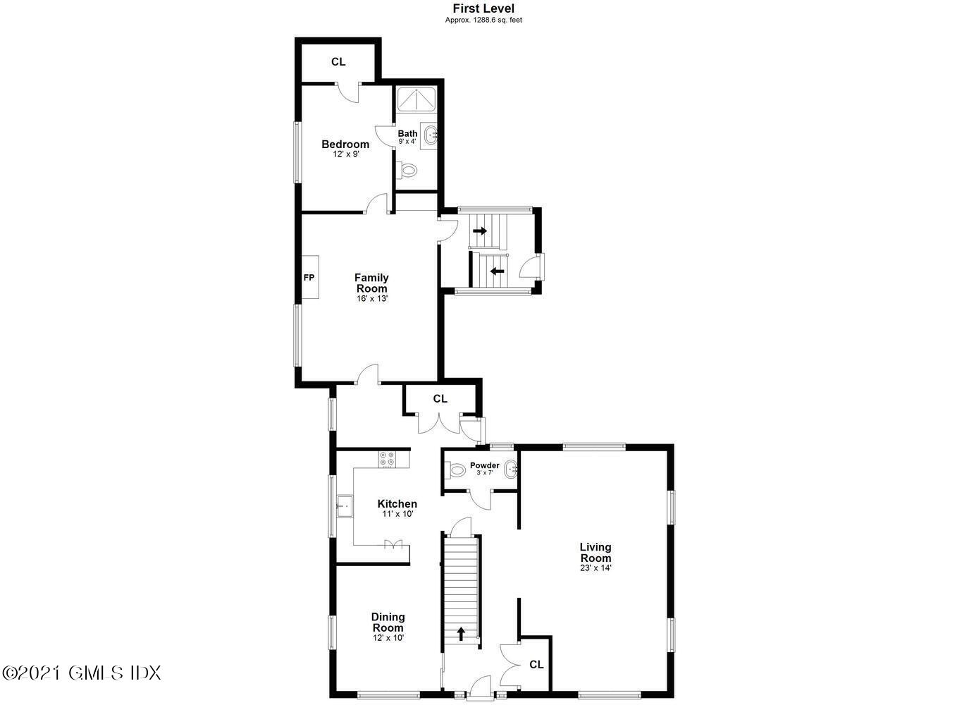 284 Glenbrook Road Stamford, CT 06906 - Photo 45 of 45 a picture of floor plan