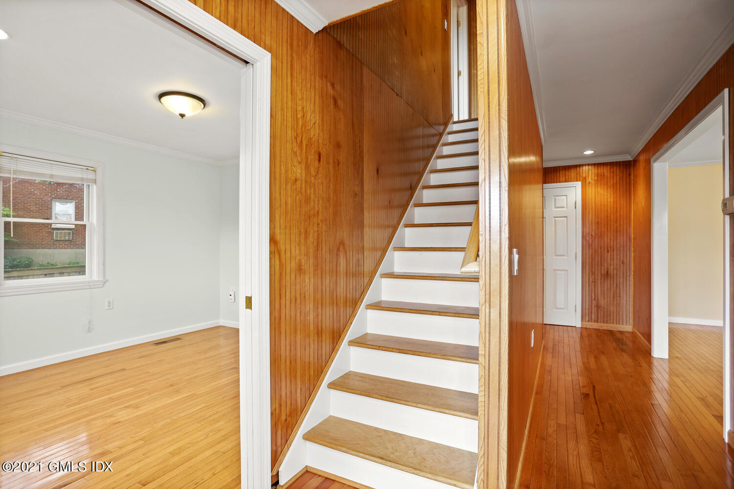 284 Glenbrook Road Stamford, CT 06906 - Photo 6 of 45 a view of entryway and hall with wooden floor