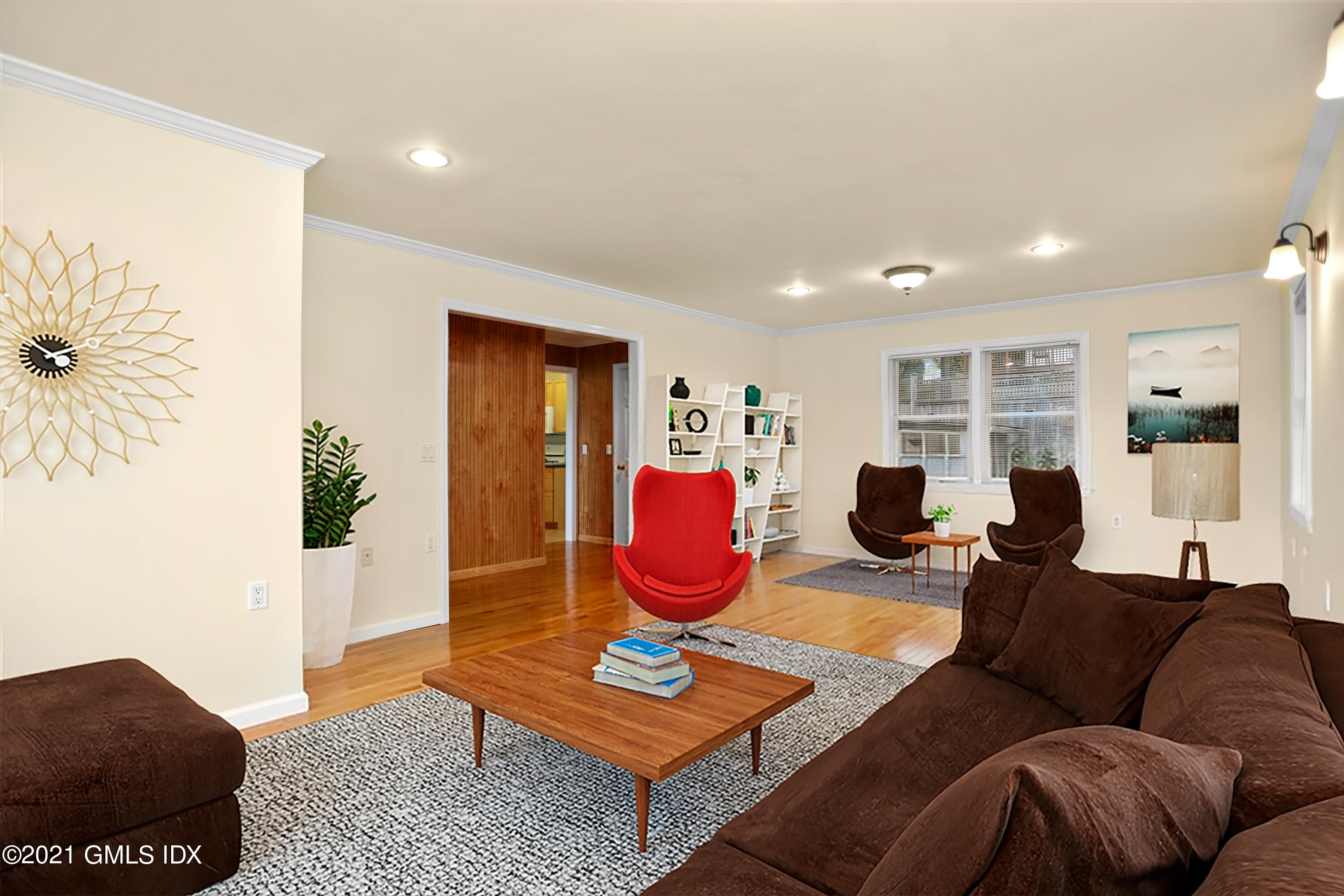284 Glenbrook Road Stamford, CT 06906 - Photo 7 of 45 a living room with furniture a rug and a window
